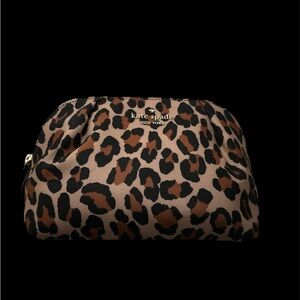 Kate Spade Leopard Print cosmetic bag